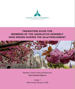 42nd Parliament By-Election Transition Guide